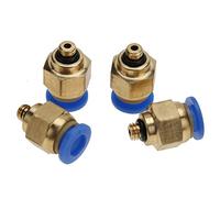 Hamwesh Raccord Rapide Pneumatique, Filetage Mâle Droit, Tuyau D'air 4 Mm | Raccords à connexion rapide pour outils pneumatiques, filetages de précision, connecteur droit en métal, ensemble complet