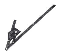 Hamwesh Rapporteur de Biseau Universel, Outil de Recherche d'angle de Construction en Aluminium, Jauge d'angle avec écrous de Verrouillage pour la Fabrication 'armoires de Construction en Bois et