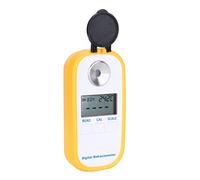 Hamwesh Réfractomètre Brix, Précision 0,2, Plage 0 à 50, Compteur Brix Numérique, Réfractomètre Portable avec écran LCD ATC, Mise Hors Tension Automatique, pour la Fabrication du Vin, du Sirop