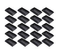 Hamwesh Support de Garde-corps de Terrasse, 2 X 4 Pouces, Matériau en Nylon Robuste, Kit de Garde-corps de Porche à Haute Charge, Support de d'escalier avec 20 Supports et 120 Vis Revêtues pour Bois