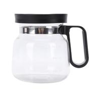 Hamwesh Tasse à café en Verre, Mini Cafetière de 16 Oz, Tasse en Verre Borosilicate, à café en Transparent avec Poignée Ergonomique et Couvercle en Paille pour Boissons Chaudes et Froides, thé