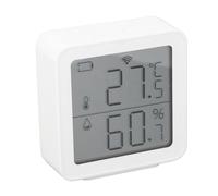 Hamwesh Thermomètre Intérieur et Extérieur, Plusieurs Réglages de Température Programmés, Rapports en Ligne, Thermomètre Numérique, Humidimètre, d'ambiance avec Structure Amovible Inviolable Basse