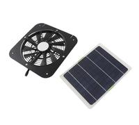 Hamwesh Ventilateur d'extraction à énergie Solaire 10 W, Panneau Solaire Monocristallin à Haute efficacité, Flux d'air Fort de 13 Pouces, Ventilateur pour Serre, 'extraction avec Accessoires