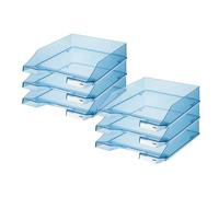 Bac de rangement en plastique HAN, A4, bleu transparent