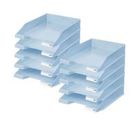 HAN 1027-X-884 Corbeille à courrier Classique, 1 pièce, Organiseur de Bureau, Fournitures de Bureau, Corbeille à Lettres, Porte-Documents, Jusqu'au Format A4/C4, Bleu Pastel