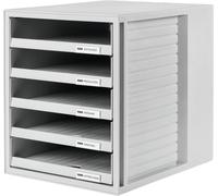 HAN 1401-11 Caisson à tiroirs gris clair DIN A4 Nombre de tiroirs: 5
