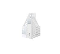 HAN 1600-12, porte-revues KLASSIK, design classique en phase avec son temps. Fonctionnel, élégant et de haute qualité. Avec étiquette d'indexation, lot de 2 unités, blanc
