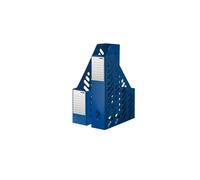 HAN 1600-14, porte-revues KLASSIK, design classique en phase avec son temps. Fonctionnel, élégant et de haute qualité. Avec étiquette d'indexation, lot de 2 unités, bleu