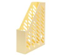 HAN 1601-815 Lot de 10 range-revues classiques au design tendance Fonctionnel, de qualité supérieure et chic jusqu'au format DIN A4/C4, jaune pastel