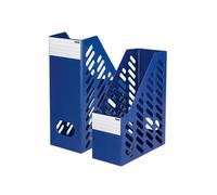 HAN 1603-14, porte-revues KLASSIK XXL, grand, plus grand, XXL. De haute qualité, robuste, stable et élégante, avec étiquette d'indexation, lot de 2 unités, bleu