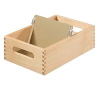 HAN 507-0, bac à fiches en bois DIN A7 horiz.