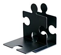 HAN Serre-livres PUZZLE – set de 2 pièces, emboîtable, noir