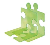 HAN Serre-livres PUZZLE 9212-60 – set de 2 emboîtables, vert translucide