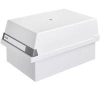 Boîte à fiches, A5 paysage, pour 1.300 cartes, gris