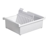 HAN 966-0-11, bac à fiches A6 horiz. , design innovant et attrayant, pour 800 fiches, 1 séparateur à onglet inclus, gris clair