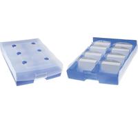 HAN Archivbox CROCO DUO, einfach Vokabeln lernen mit 5-Fächer-Lernsystem, DIN A8 Karteikasten für 2200 Karten, inkl. 8 Stützplatten, A-Z Register, Karteibox, Archivbox, 9987-643, transluzent/blau