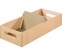 HAN Bac à fiches en bois A6 horizontal pour 1.000 1.500 cartes non équipées