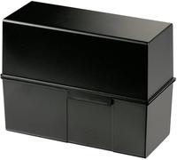 HAN Boîte à fiches noir 975-13 500 cartes A5 horizontal