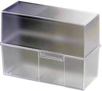 HAN Boîte à fiches translucide, transparent(e) 975-63 500 cartes A5 horizontal