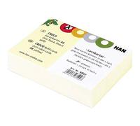 HAN cartes d'index pour Croco DIN A8 paysage DIN 190 g/m², ligné, Jaune