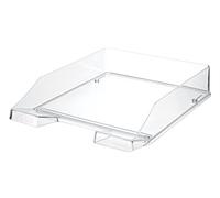 HAN Corbeille à courrier KLASSIK, DIN A4/C4, empilable, stable, 6 Contenu du Transparent de rauchtopas, 18er Pack | glasklar, 18