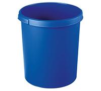 HAN Corbeille à papier classique - Lot de 6, volume 30 litres, design attrayant, chic et stable, bleu