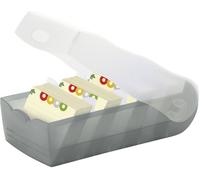 HAN Fichier d'apprentissage CROCO 997-693 A7 horizontal gris translucide 900 cartes (100 lignées)