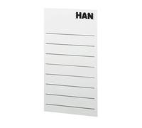 Han Etiquette Pour Porte-Revues 65 X 104 Mm Blanc 1 Feuille A4 De 8
