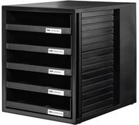 HAN Module de classement 1401-13 - 5 tiroirs ouverts - Noir