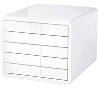HAN i-BOX 1551-12 Caisson à tiroirs blanc DIN A4, DIN C4 Nombre de tiroirs: 5
