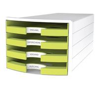 HAN Module de rangement IMPULS 2.0 – 4 tiroirs ouverts – Blanc – Format A4/C4