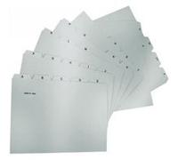 Index alphabétique A-Z, PP, A4 paysage, 25 onglets, gris
