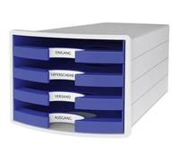 Module de rangement IMPULS 2.0, 4 tiroirs ouverts, gris
