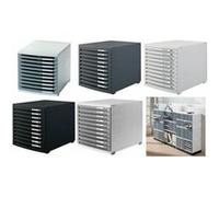 HAN Module de classement CONTUR – 10 tiroirs – Boîtier gris clair