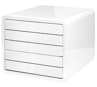 HAN Caisson à tiroirs i-BOX 1551-12 – 5 tiroirs, blanc, formats A4/C4