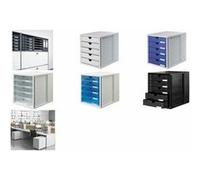 HAN Caisson à tiroirs Systembox 1450-14 — 5 tiroirs, gris clair, DIN A4/C4