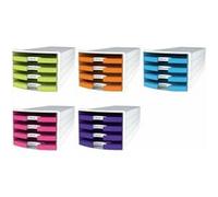 Module de rangement IMPULS 2.0, 4 tiroirs ouverts, blanc