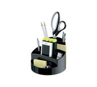 HAN Pot à crayons RONDO – Élégant, 9 compartiments, stable et ultra brillant – Noir 17460-13