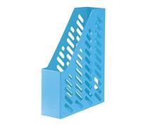 HAN Porte-revues classique, format DIN A4/C4 avec fenêtre et support doigt Trend couleur bleu clair