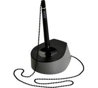 Porte-stylo à bille SALSA, gris foncé / noir