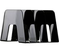 Porte-revues SORTER, A4, 3 compartiments, noir