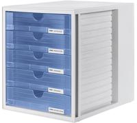 HAN Systembox 1450-64 Caisson à tiroirs gris DIN A4 Nombre de tiroirs: 5