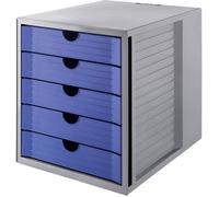 HAN SYSTEMBOX KARMA 14508-16 Caisson à tiroirs gris DIN A4, DIN C4 Nombre de tiroirs: 5