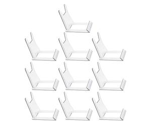 HANABASS 10pcs Support à Assiettes en Plastique Transparent pour Rangement et Affichage, Éclairage Led, pour Collection et Présentation Cuisine