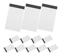 HANABASS 12 Pièces Petit Bloc-notes A7 Blanc, 30 Feuilles, Papier Ligné, | Bloc Mémo Compact, Prise de Notes, pour Bureau et Planification Quotidienne