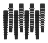HANABASS 8 Pièces Embouts de Lunettes en Silicone Noir Antidérapants Coussinets Oreille Innovants pour Réduire la Pression et Assurer un Maintien Confortable des Branches Fines