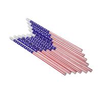 HANABASS 96 Pièces Crayon Drapeau Américain en Bois, avec Gomme | Écriture Fluide, Prise en Main Confortable, Usage École et Bureau, Fête du 4 Juillet
