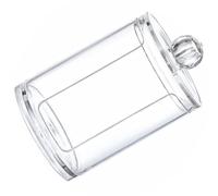 HANABASS Boîte de Rangement en Plastique pour Coton et Gobelets en Papier, Design Moderne et Minimaliste, Facile D'accès, Organise Efficacement sur Bureau ou Maison