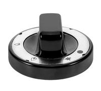 HANABASS Bouton de Commande du Bruleur Gaziniere en Abs Noir Résistant aux Hautes Températures, Design Moderne et Polyvalent pour Remplacement des Boutons de Cuisinière Gaz