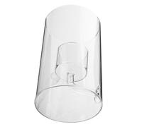 HANABASS Cache-Bougie Verre Transparent Cylindre pour Bougie Protège-Flamme pour Intérieur Tube Décoratif pour Ambiance